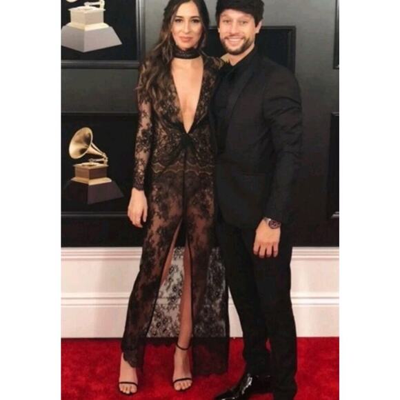 Majorelle Revolve CALISTO Black Nude Lace Body Jumpsuit XL ASO KELLIE BARRETT - Picture 4 of 13